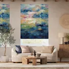 Nairobi Sky Blue Roman Blind