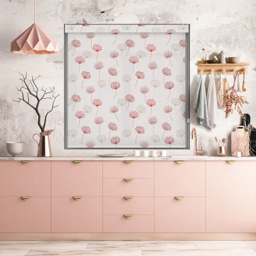 Crimson Roller Blind - Odi Pelmet Design