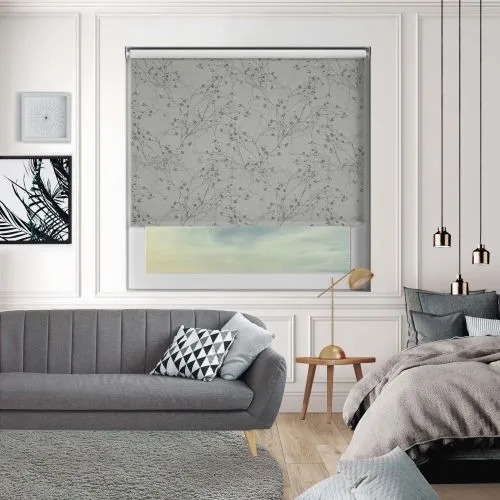 Cape Tulip Silver Cordless Roller Blind