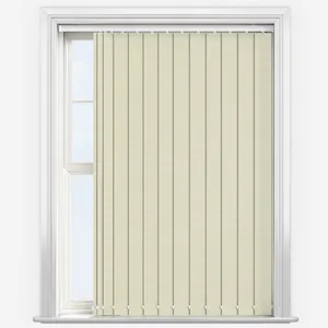 Deluxe Plain Cream Vertical Blind