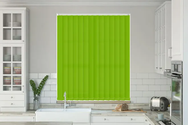 Alpha Lime - Fire Retardant & Moisture Resistant Vertical Blind