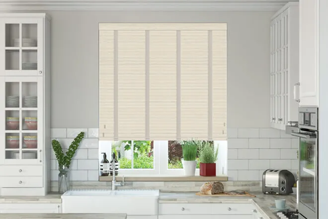 Charisma Sand Driftwood Fine Grain - Faux Wooden Blind Dove Tape