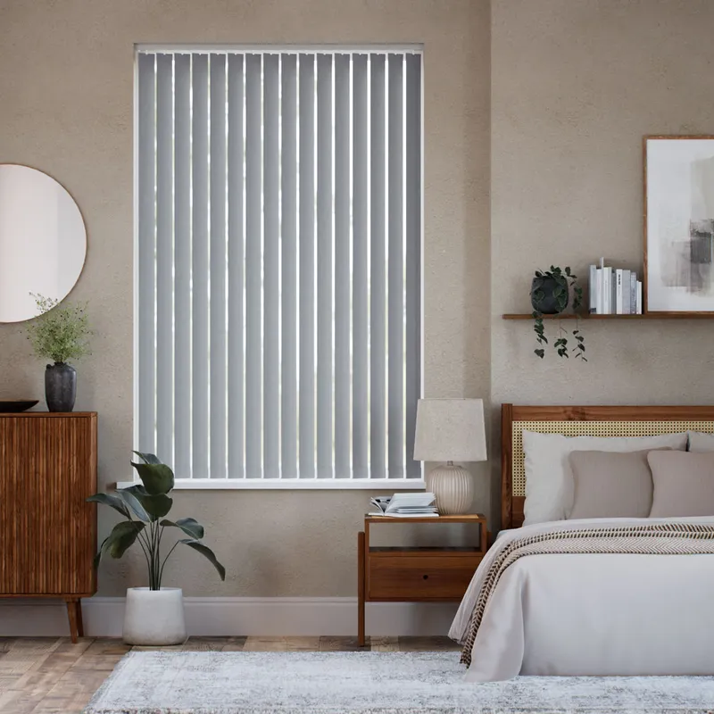 Luxe Sevilla Blue Grey Vertical Blind