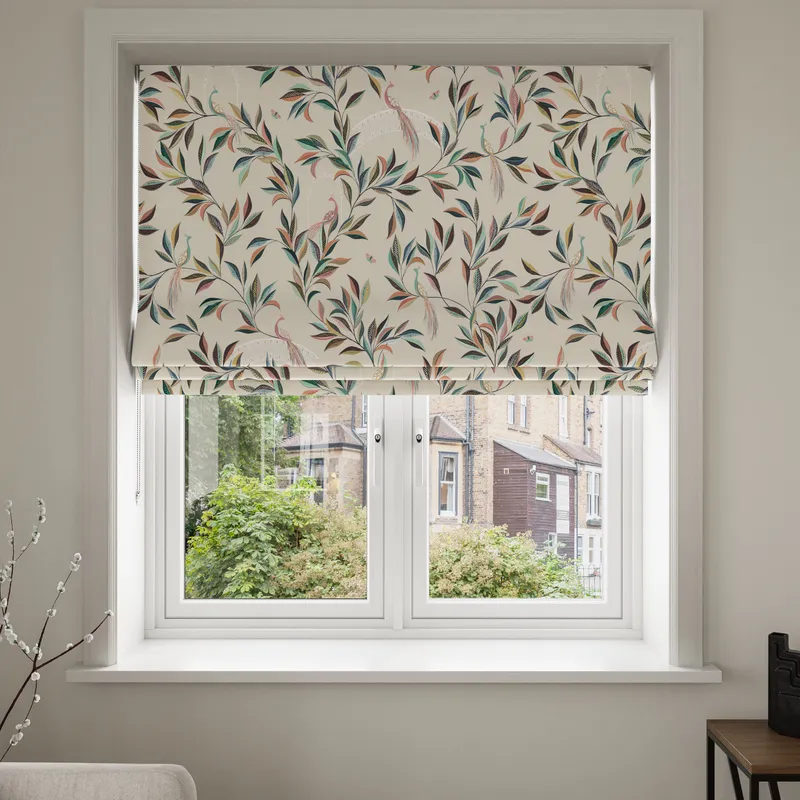 Sara Miller Ornamental Peacock Stone Blinds Uk