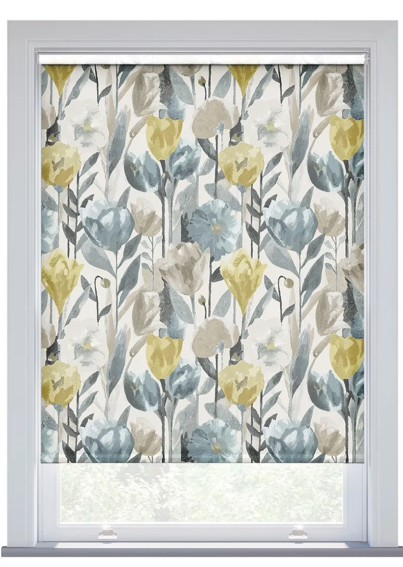 Harlequin Verdaccio Mustard/maize/seal Roller Blind