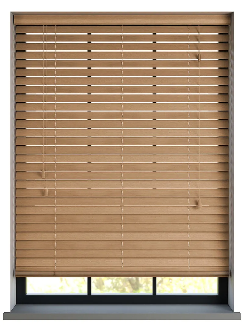Premium Light Oak Basswood Blind
