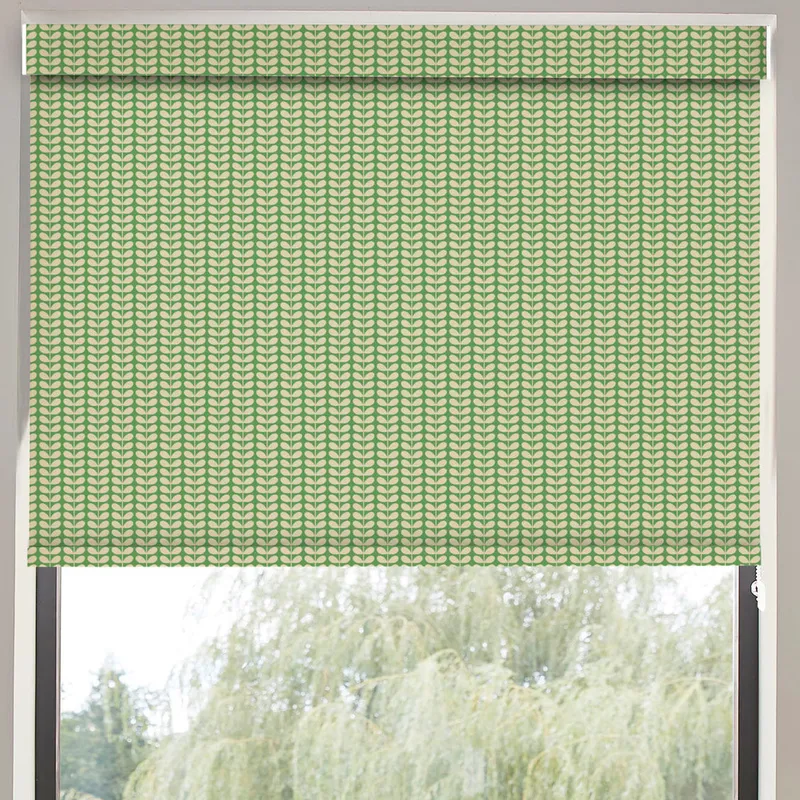 Orla Kiely Tiny Stem Translucent Made To Measure Roller Blind Green