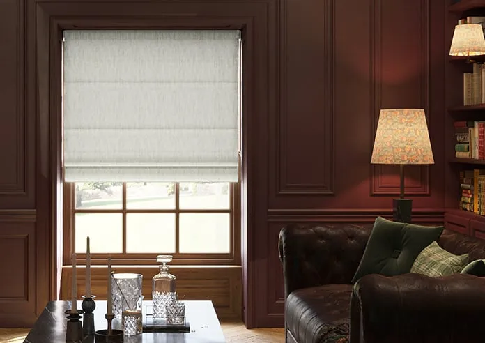 Culross (Blackout) Speckled White - Roman Blind