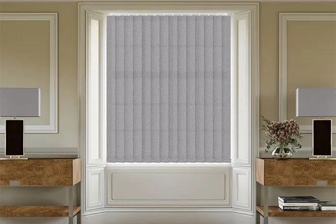 Fiorella Grey - Patterned Vertical Blind