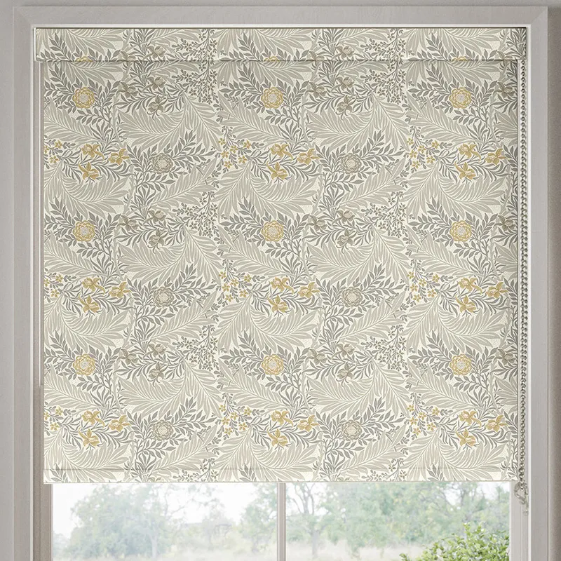 William Morris Larkspur Made To Measure Blackout Roller Blind Flint