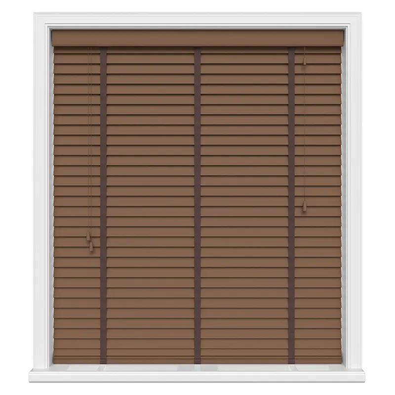 Spiced Walnut Luxury Real Wood Uk - Wooden Blinds