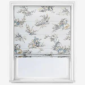 Camengo Gavotte Tissu Naturel Roman Blind