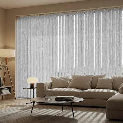Radiance Asc Pearl Grey Light Filtering Vertical Blinds