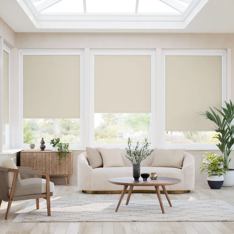 Perfect Fit Marbella Blackout Sand Roller Blind