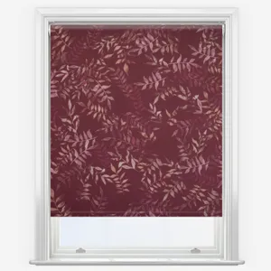 Sonova Studio Kaleidoscope Leaves Berry Red Roller Blind
