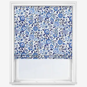Cath Kidston Strawberry Gardens Blue Roman Blind