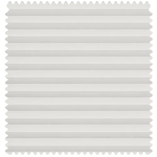 Mako White Cotton Perfect Fit Pleated Blinds
