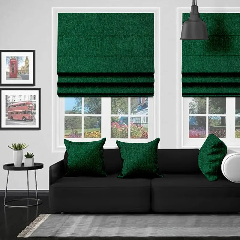 Eb Bursa Soft Velvet Emerald Roman Blind