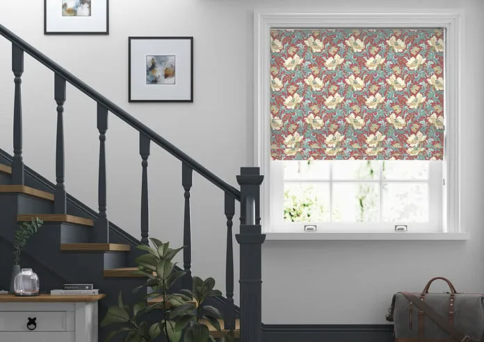 Art Deco Cherry - Roman Blind