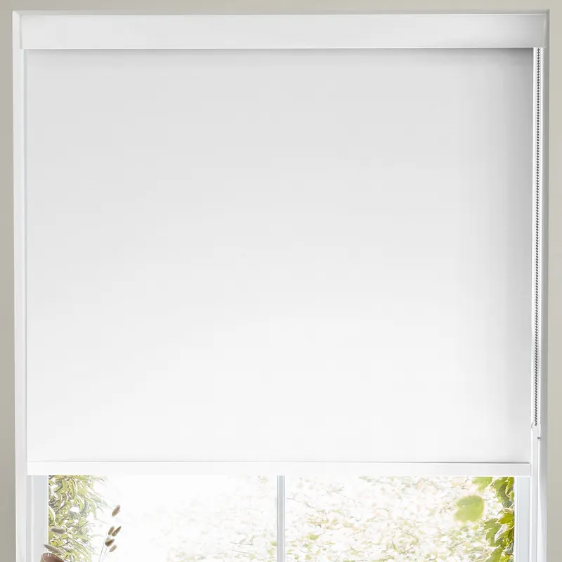 Ludo Made To Measure Blackout Roller Blind White