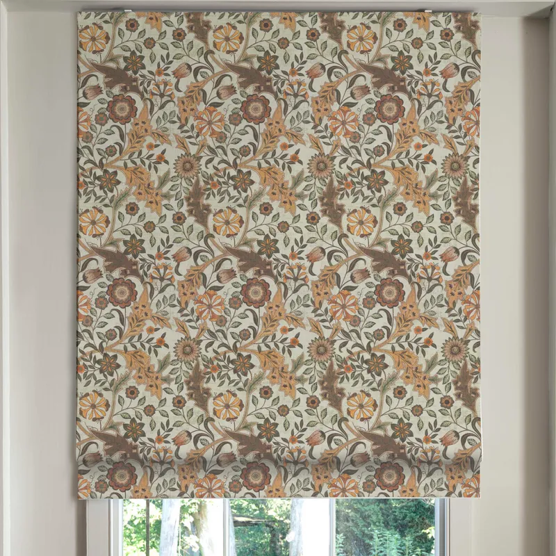 Linda Barker Home Agra Made To Measure Roman Blind Mushroom