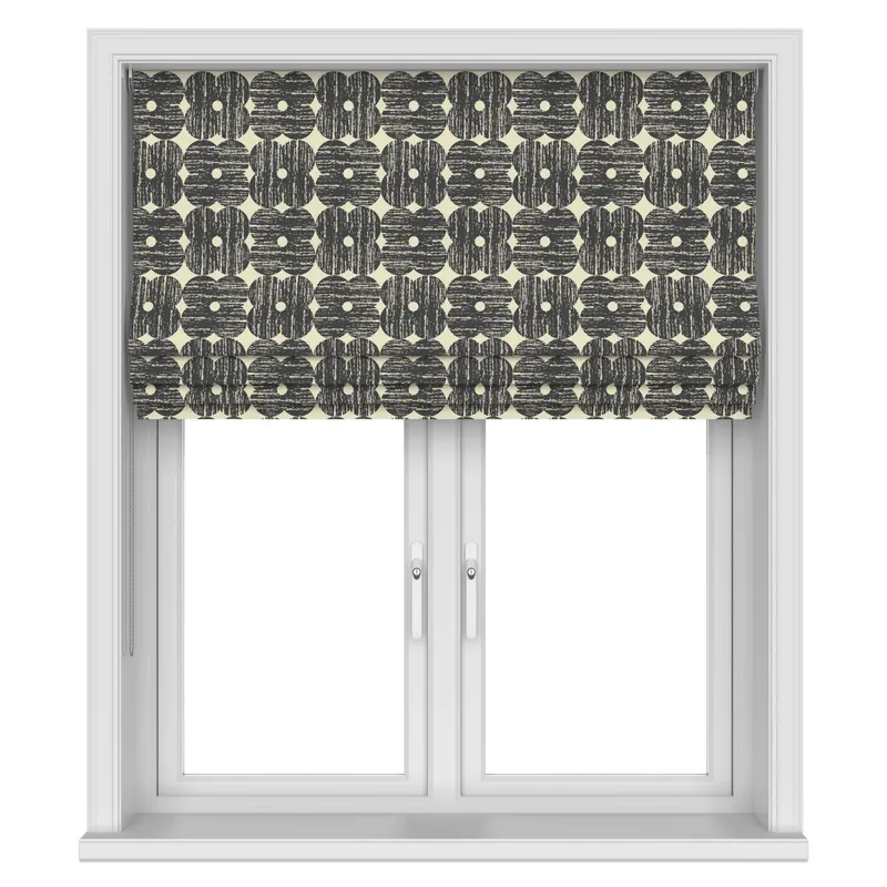 Orla Kiely Textured Flower Charcoal