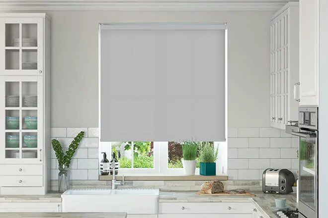 Nevada Ash Grey - Moisture Resistant Roller Blind