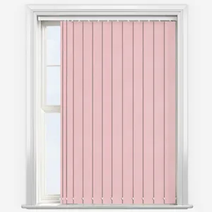 Deluxe Plain Peony Pink Vertical Blind