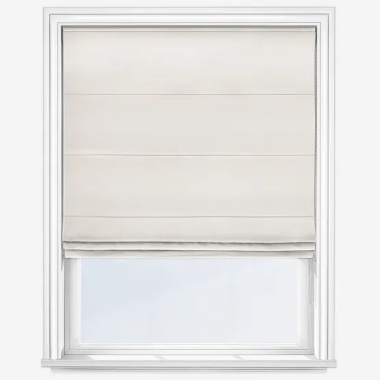 Touched By Design Luxe Faux Silk Oyster Roman Blind