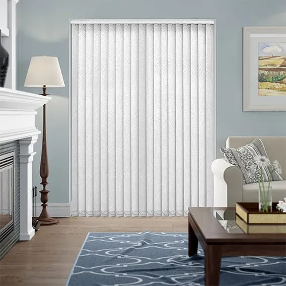 Madrid Geo White Vertical Blind