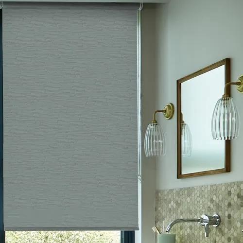 Sirocco Pewter (Moisture Resistant) Bathroom Roller Blinds