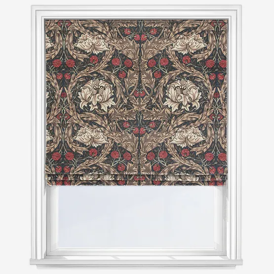 William Morris At Home African Marigold Velvet Walnut Roman Blind