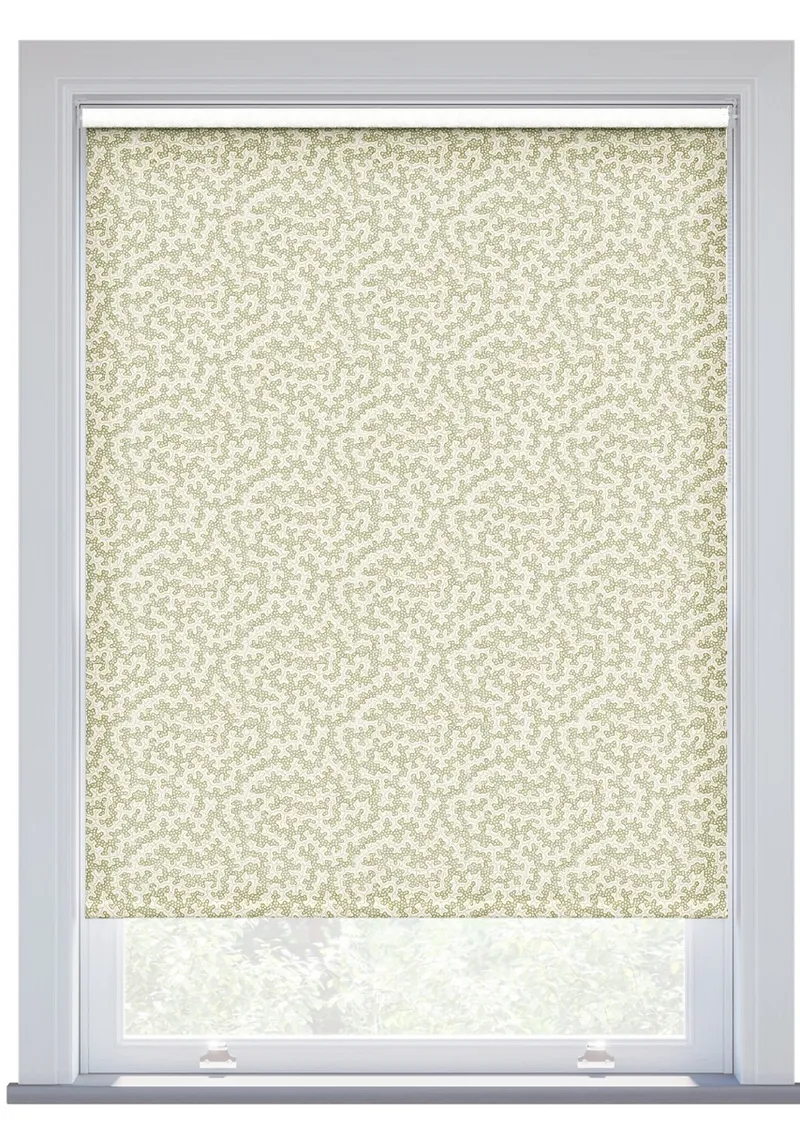 Jl X Sanderson Truffle Sage Roller Blind