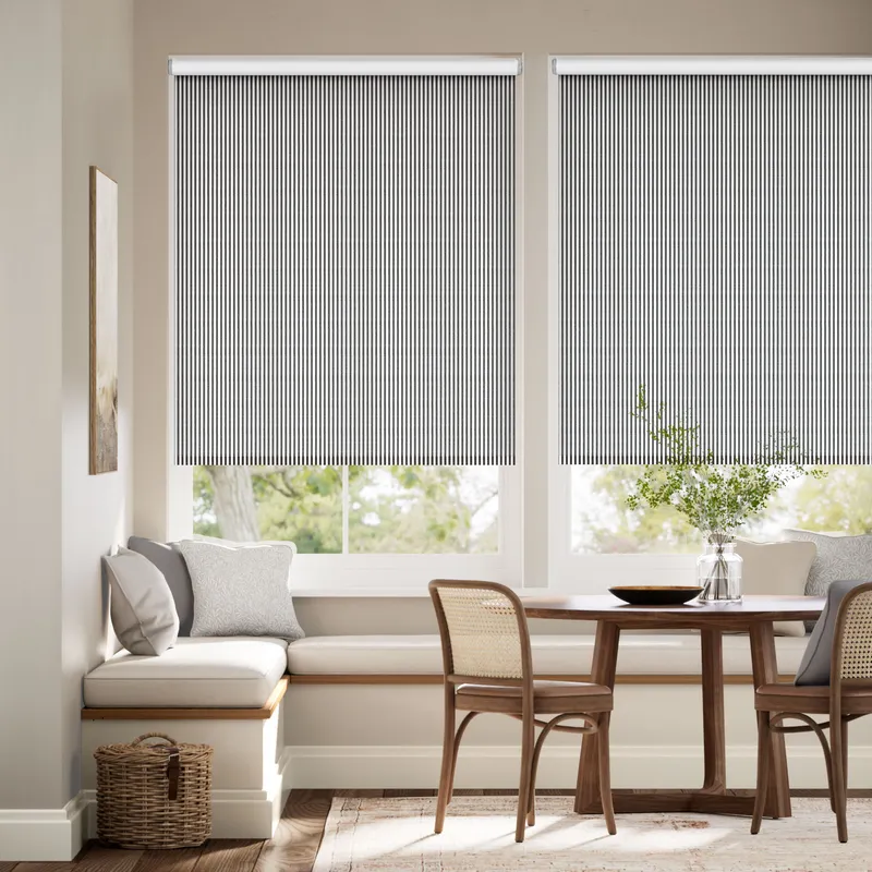 Twist2go Choices Devon Stripe Charcoal Roller Blind