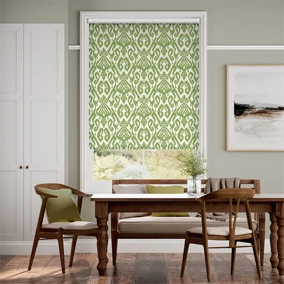 Ikat Damask Cactus Roller Blind