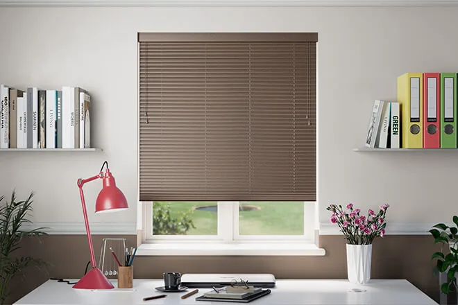 Millennium Chocolate Brown Shimmer - 50mm Textured Aluminium Venetian Blinds