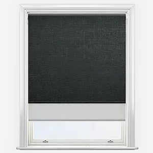Voga Blackout Slate Grey & Grey Double Roller Blind