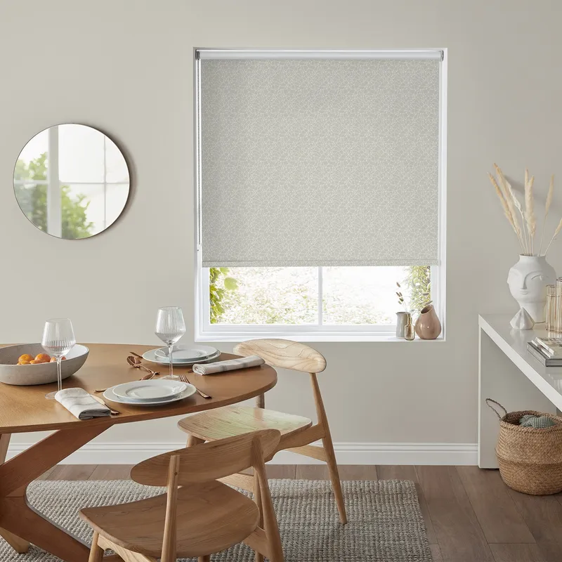 Insta Fit No Drill Zinnia Blackout Silver Roller Blinds - Fit In 30 Se
