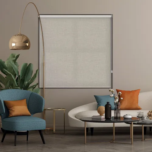 Lyra Beige Roller Blind - Stylish Light Control Solution