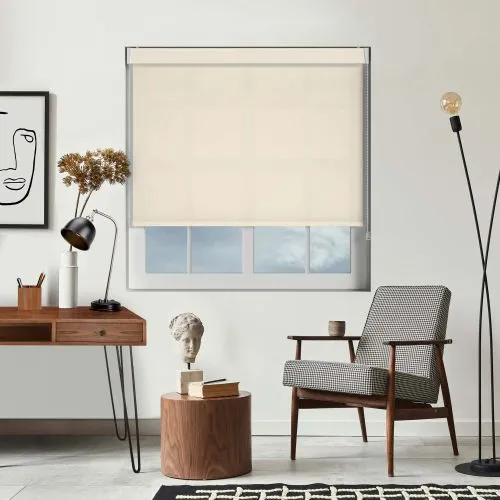 Mirage Solar Cream Pelmet Roller Blind