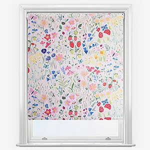 Wee Blue Bell Secret Garden Rose Roller Blind