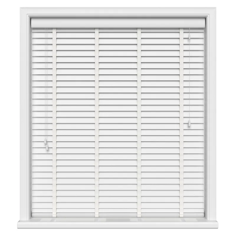 True White Luxury Ecowood Uk - Wooden Blinds