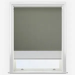 Optima Blackout Pewter & Grey Double Roller Blind