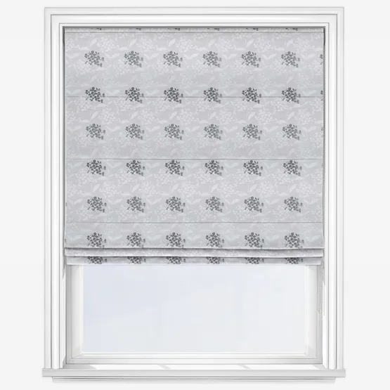 Hydrangea Sterling Roman Blind
