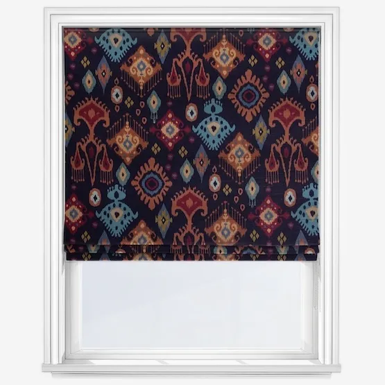 Peru Indigo Roman Blind