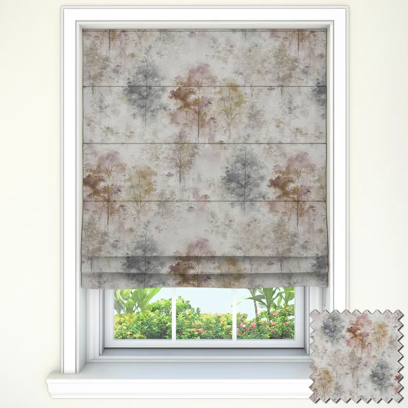 Prestigious Textiles Woodland Rosemist Roman Blinds