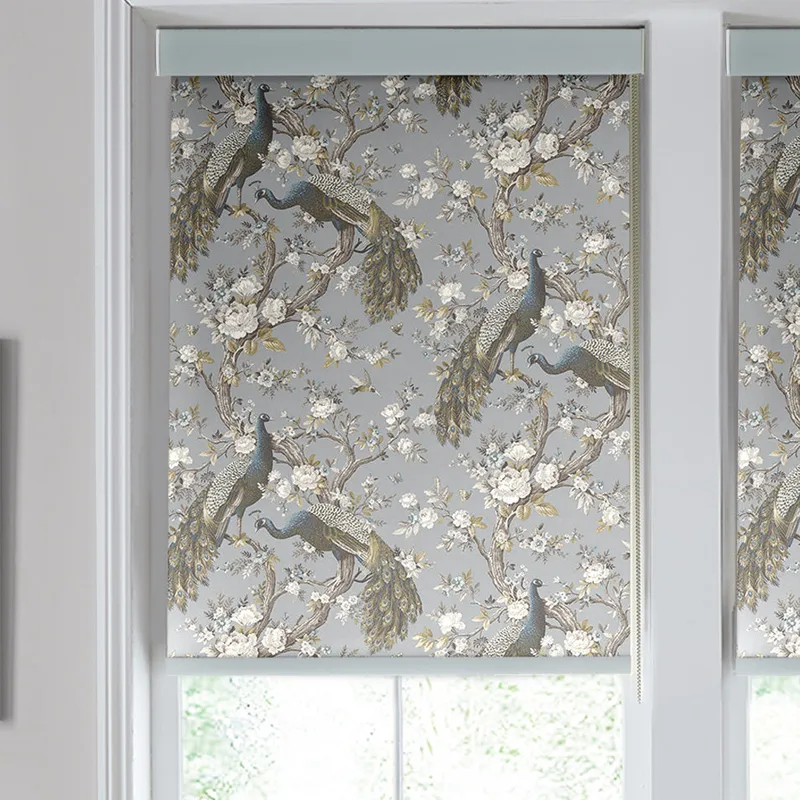 Laura Ashley Belvedere Translucent Made To Measure Roller Blind Chalk Blue