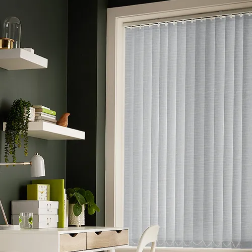 Linenweave Iron Light Filtering Vertical Blinds