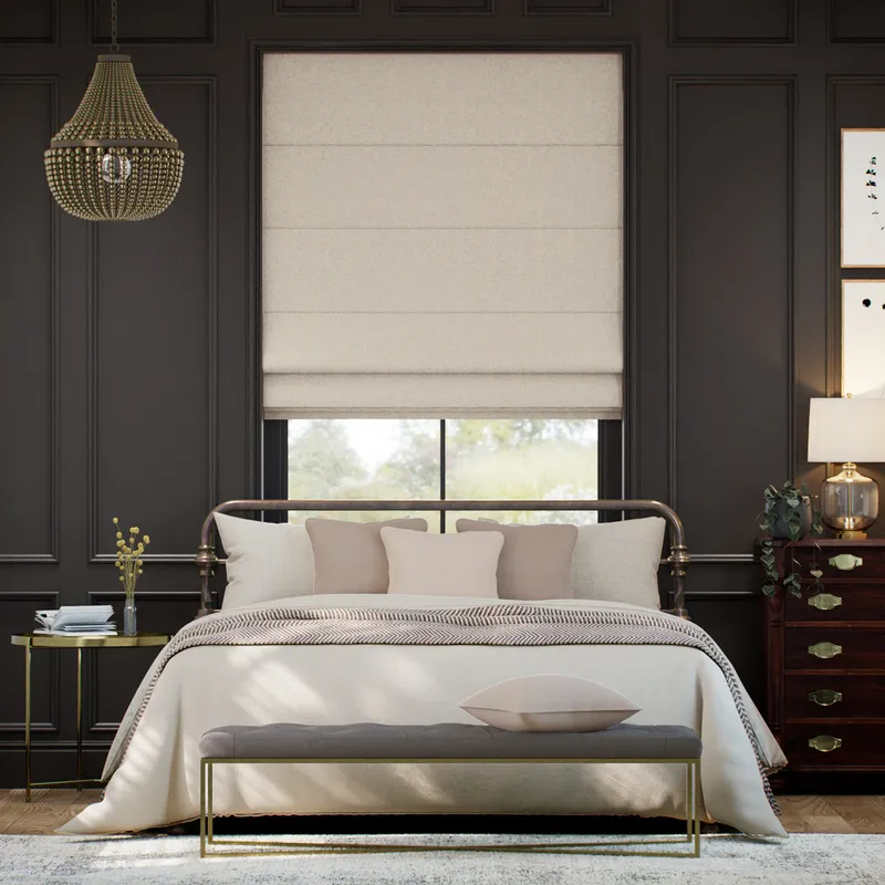 Miah Light Rose Roman Blind