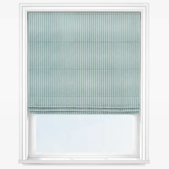 Pencil Stripe Ocean Roman Blind